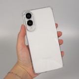 Samsung Galaxy S25 Edge Case Hülle - Gummi Transparent Gel Bumper mit extra Schutz für Ecken Antischock