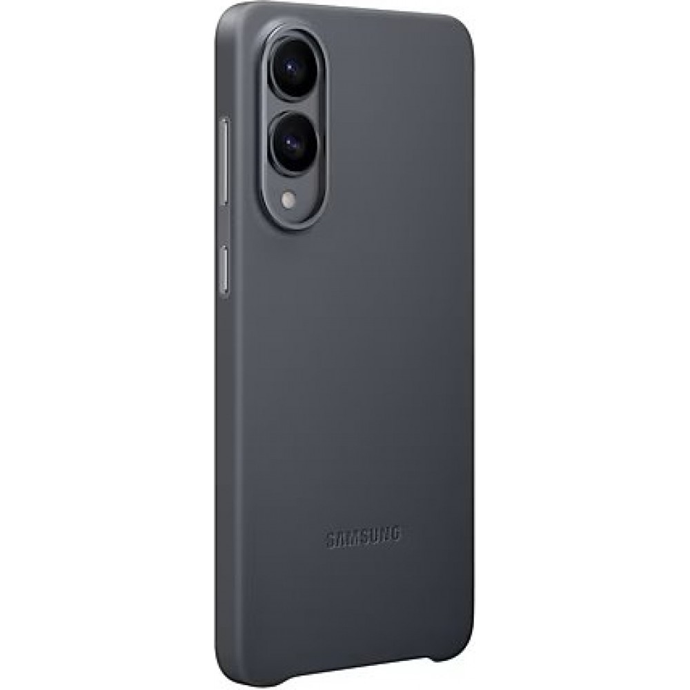 Galaxy S25 Edge Case Hülle - Premium Vegan-Leder Backcover Kindsuit - Schwarz