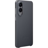 Galaxy S25 Edge Case Hülle - Premium Vegan-Leder Backcover Kindsuit - Schwarz
