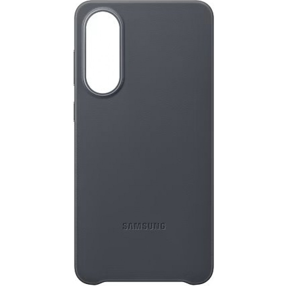 Galaxy S25 Edge Case Hülle - Premium Vegan-Leder Backcover Kindsuit - Schwarz
