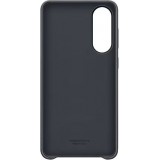 Galaxy S25 Edge Case Hülle - Premium Vegan-Leder Backcover Kindsuit - Schwarz