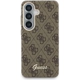 Galaxy S26 Case Hülle - Guess 4G Script MagSafe Magnetische elegante Schutz - Braun