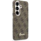 Galaxy S26 Case Hülle - Guess 4G Script MagSafe Magnetische elegante Schutz - Braun