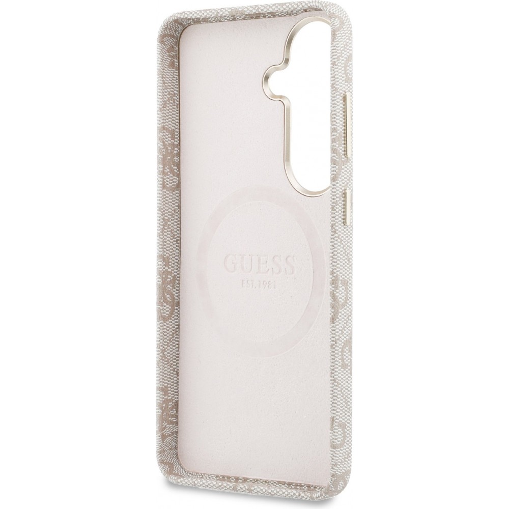 Galaxy S26 Case Hülle - Guess 4G Script MagSafe Magnetische elegante Schutz - Rosa