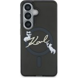 Coque Samsung Galaxy S26 - Karl Lagerfeld IML KC Script MagSafe protection &eacute;l&eacute;gante - Noir