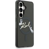 Coque Samsung Galaxy S26 - Karl Lagerfeld IML KC Script MagSafe protection &eacute;l&eacute;gante - Noir