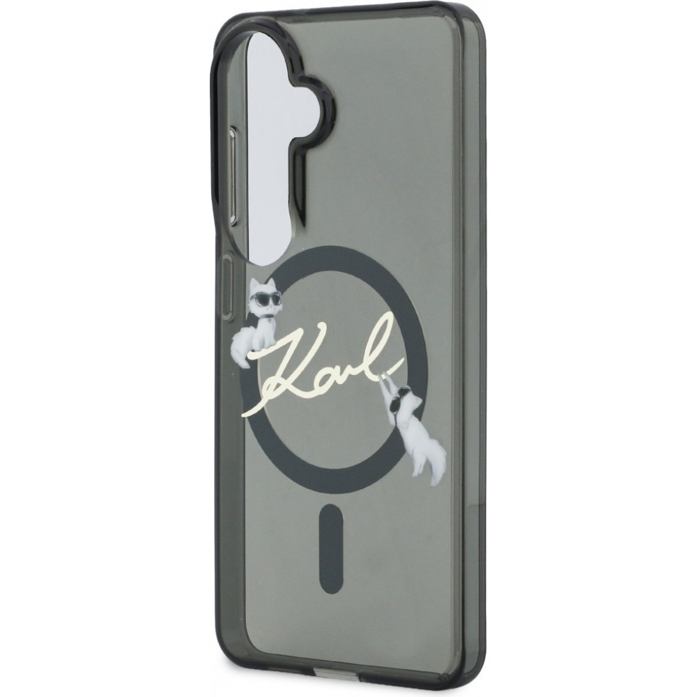 Coque Samsung Galaxy S26 - Karl Lagerfeld IML KC Script MagSafe protection &eacute;l&eacute;gante - Noir