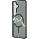 Coque Samsung Galaxy S26 - Karl Lagerfeld IML KC Script MagSafe protection &eacute;l&eacute;gante - Noir