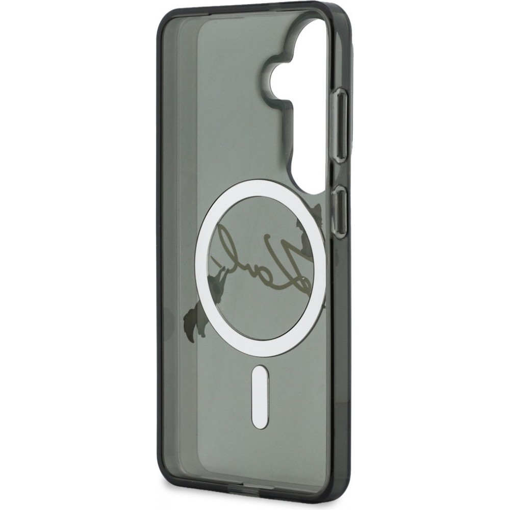 Coque Samsung Galaxy S26 - Karl Lagerfeld IML KC Script MagSafe protection &eacute;l&eacute;gante - Noir