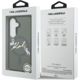 Coque Samsung Galaxy S26 - Karl Lagerfeld IML KC Script MagSafe protection &eacute;l&eacute;gante - Noir