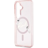 Coque Samsung Galaxy S26 - Karl Lagerfeld IML KC Script MagSafe protection &eacute;l&eacute;gante - Rose