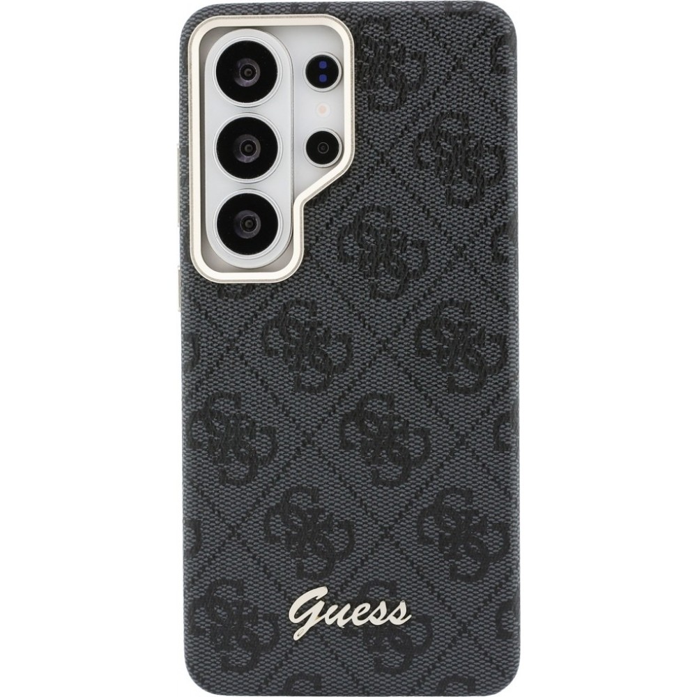 Coque Samsung Galaxy S26 Ultra - Guess 4G Script MagSafe Magnetic protection &eacute;l&eacute;gante - Noir