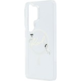 Galaxy S26 Ultra Case H&uuml;lle - Karl Lagerfeld IML KC Script MagSafe H&uuml;lle Elegant - Transparent