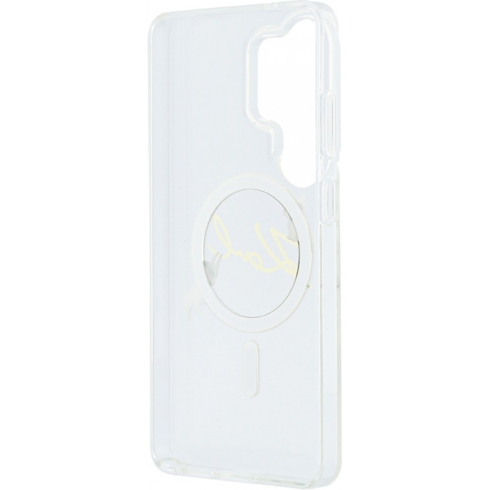 Galaxy S26 Ultra Case H&uuml;lle - Karl Lagerfeld IML KC Script MagSafe H&uuml;lle Elegant - Transparent