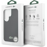 Coque Samsung Galaxy S26 Ultra - Lacoste Petit Pique MagSafe avec logo m&eacute;tal protection &eacute;l&eacute;gante et durable - Noir