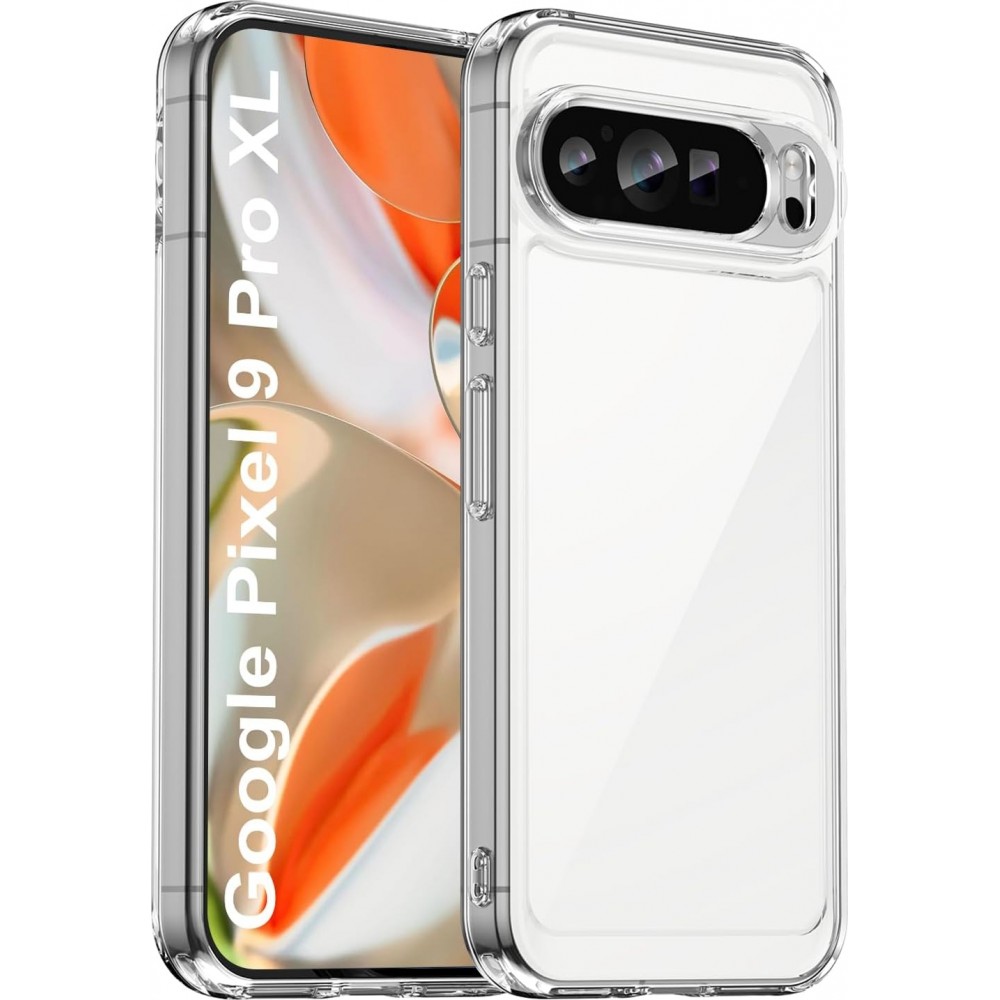 Samsung Google Pixel 9 Pro XL Case Hülle - Gummi Transparent Silikon Gel flexibel - Transparent