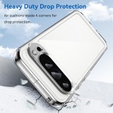 Samsung Google Pixel 9 Pro XL Case Hülle - Gummi Transparent Silikon Gel flexibel - Transparent