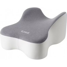 Coussin de genoux &agrave; m&eacute;moire de forme pour position lat&eacute;rale soutien des jambes 35,56cm - Gris