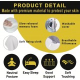 Coussin de genoux &agrave; m&eacute;moire de forme pour position lat&eacute;rale soutien des jambes 35,56cm - Gris