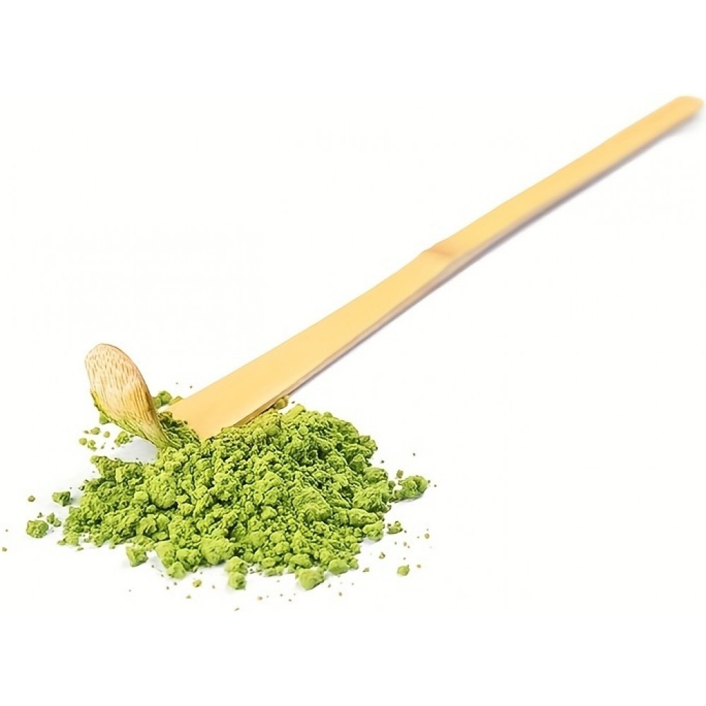 Cuill&egrave;re &agrave; matcha en bambou chashaku pour th&eacute; vert japonais en poudre