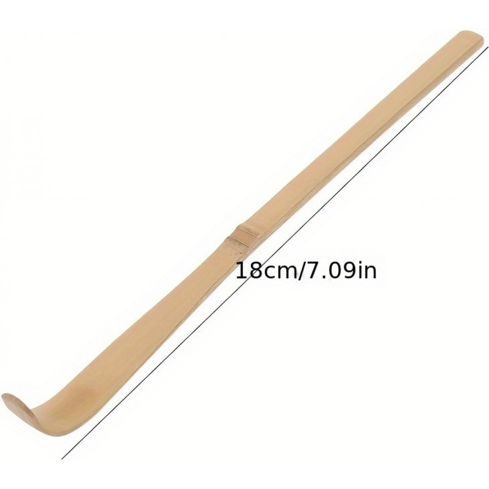 Cuill&egrave;re &agrave; matcha en bambou chashaku pour th&eacute; vert japonais en poudre