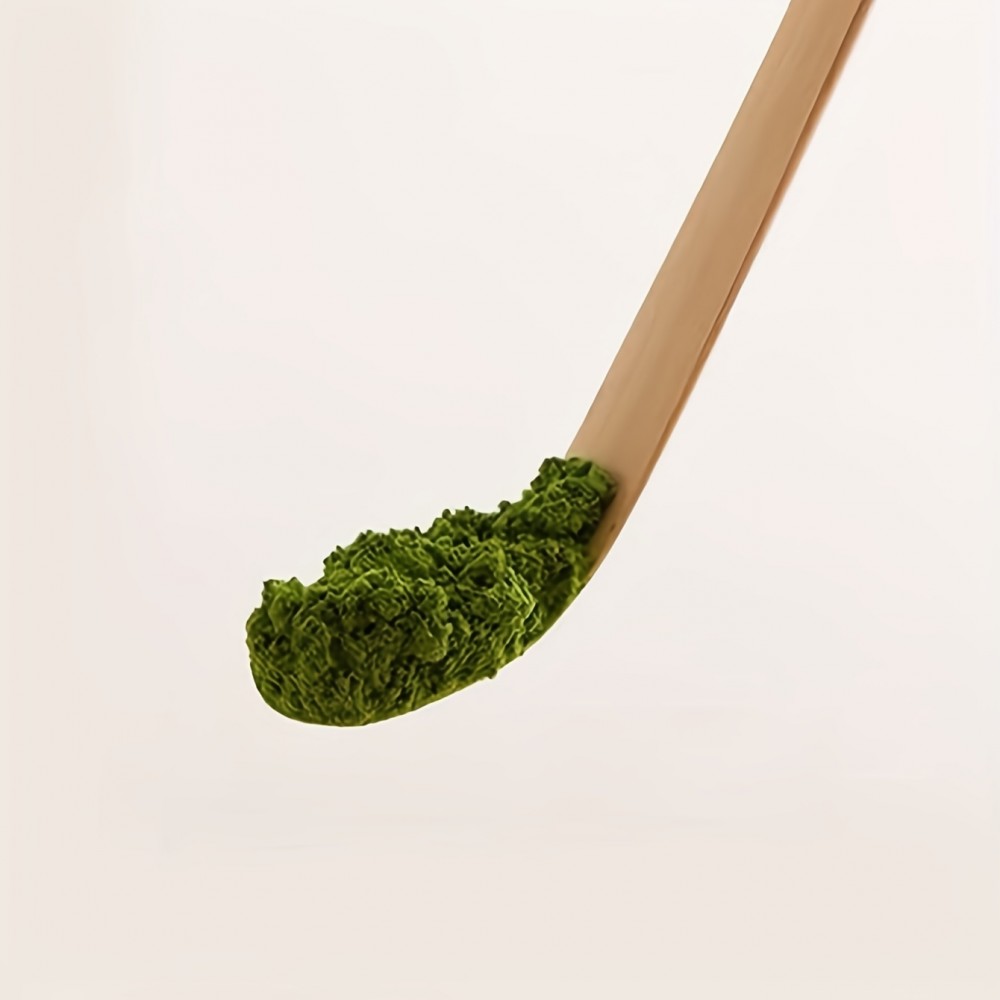 Cuill&egrave;re &agrave; matcha en bambou chashaku pour th&eacute; vert japonais en poudre