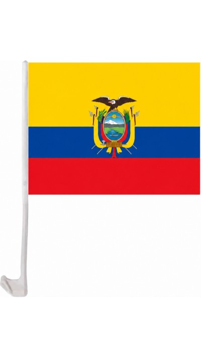 Ecuador Autoflagge mit Clip f&uuml;r Autoscheibe Fan-Zubeh&ouml;r