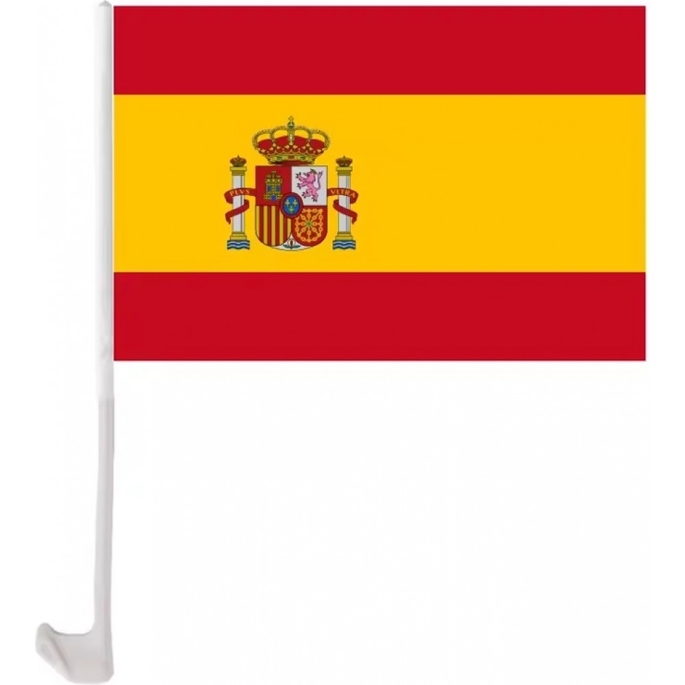Spanien Autoflagge mit Clip für Autoscheibe Fan-Zubehör