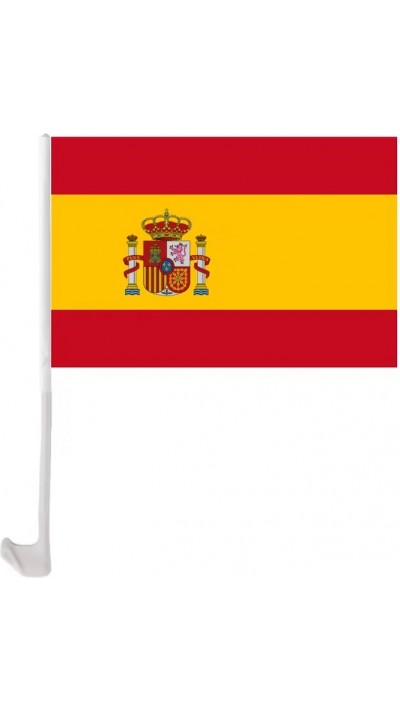 Spanien Autoflagge mit Clip f&uuml;r Autoscheibe Fan-Zubeh&ouml;r