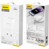 Dudao A4EUL USB-A Wandladeger&auml;t 2.1A mit Lightning Kabel f&uuml;r iPhone und kompatible Ger&auml;te - Weiss