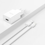 Dudao A4EUL USB-A Wandladeger&auml;t 2.1A mit Lightning Kabel f&uuml;r iPhone und kompatible Ger&auml;te - Weiss