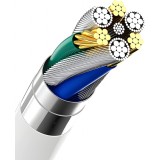 Dudao A4EUL USB-A Wandladeger&auml;t 2.1A mit Lightning Kabel f&uuml;r iPhone und kompatible Ger&auml;te - Weiss