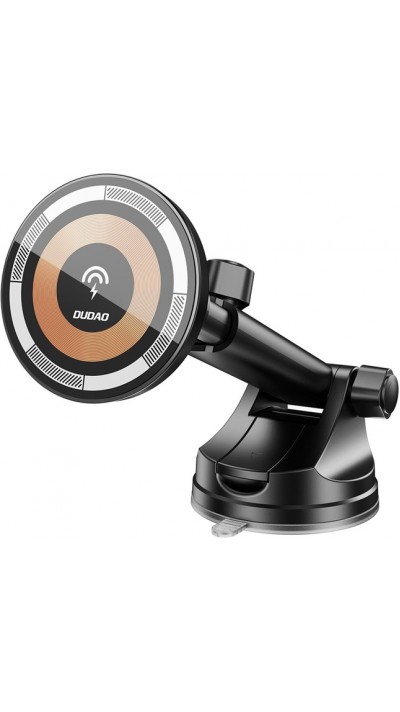 Dudao F12MAX+ Handyhalter mit 15W kabellosem Ladeger&auml;t MagSafe-kompatibel - Schwarz