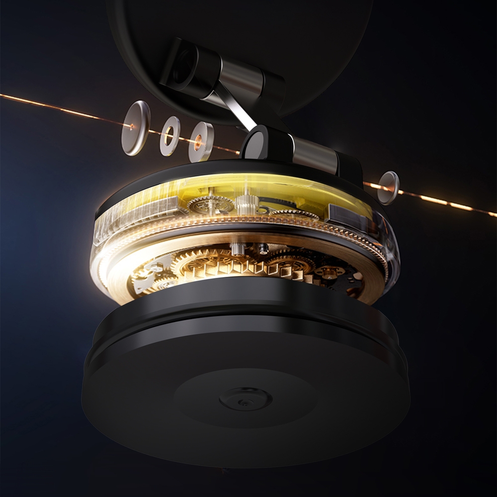 Dudao F24PRO MagSafe Auto Halterung mit Saugnapf für Windschutzscheibe oder Armaturenbrett - Schwarz