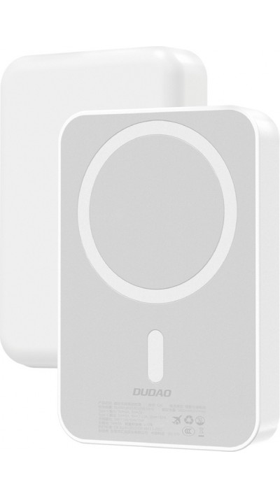 Dudao K26 10000mAh Powerbank 20W USB-A / USB-C MagSafe - Weiß
