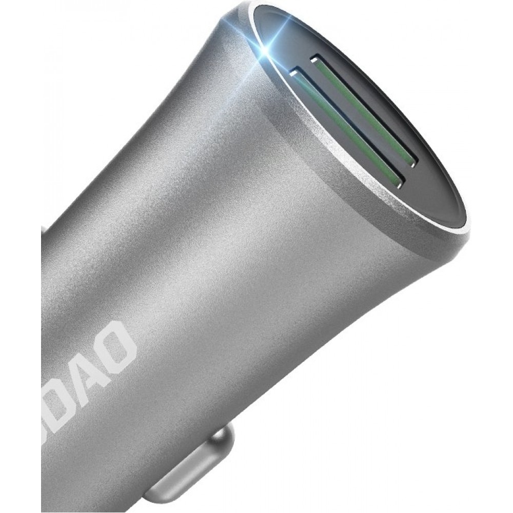 Dudao R6S 3.4A Smart Auto-Ladeger&auml;t 2x USB - Silber
