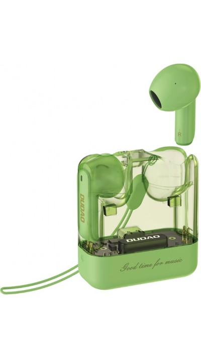 Dudao U18Pro Bluetooth 5.3 TWS Kopfhörer ergonomisch 6h Akkulaufzeit - Grün