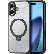 iPhone 17 Case Hülle - Dux Ducis Aimo Mag Serie mit Halterung und Magnetring - Schwarz