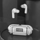 &Eacute;couteurs Bluetooth F80 Q26 Pro TWS avec &eacute;cran LED autonomie longue pour sport et jeu - Blanc