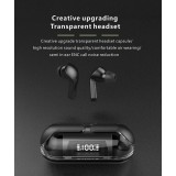 &Eacute;couteurs Bluetooth F80 Q26 Pro TWS avec &eacute;cran LED autonomie longue pour sport et jeu - Blanc