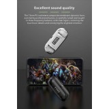 &Eacute;couteurs Bluetooth F80 Q26 Pro TWS avec &eacute;cran LED autonomie longue pour sport et jeu - Blanc