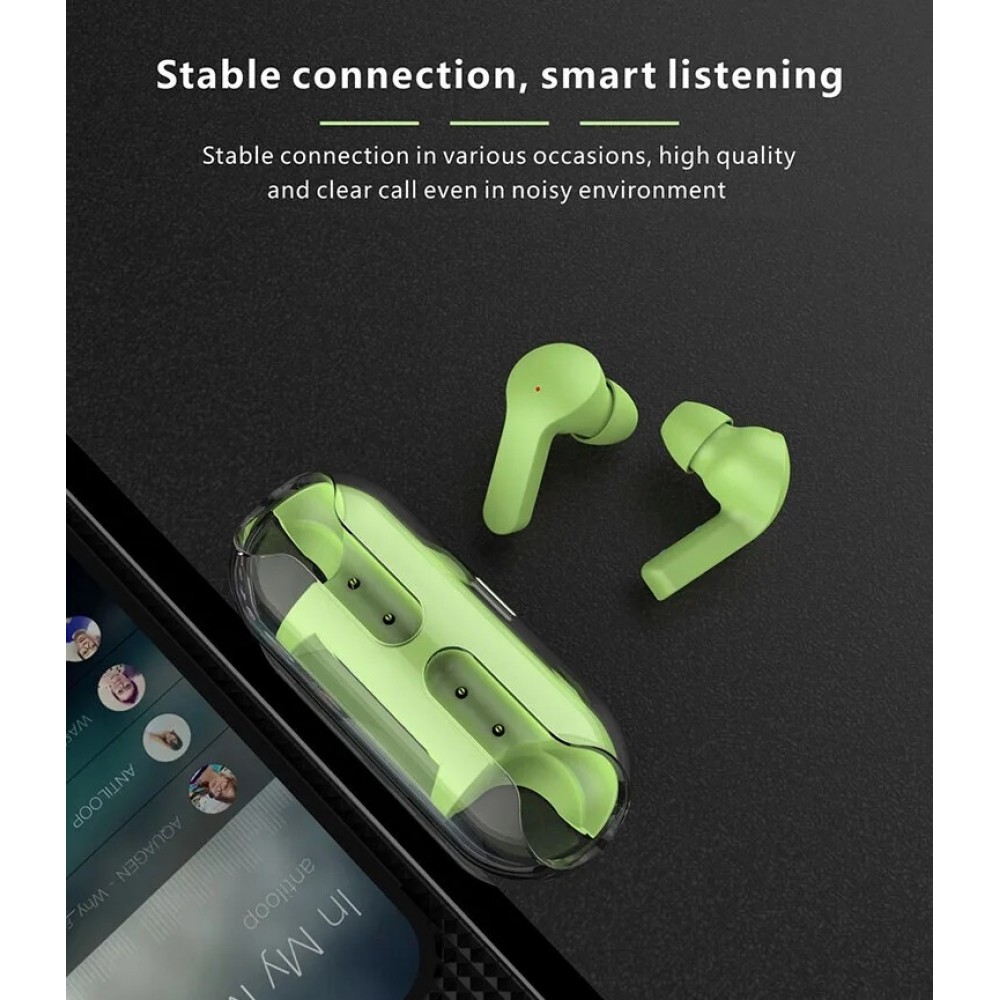 &Eacute;couteurs Bluetooth F80 Q26 Pro TWS avec &eacute;cran LED autonomie longue pour sport et jeu - Blanc
