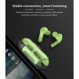 &Eacute;couteurs Bluetooth F80 Q26 Pro TWS avec &eacute;cran LED autonomie longue pour sport et jeu - Blanc