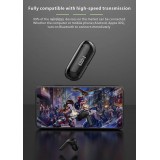 &Eacute;couteurs Bluetooth F80 Q26 Pro TWS avec &eacute;cran LED autonomie longue pour sport et jeu - Blanc