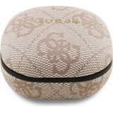 Bluetooth Kopfh&ouml;rer Guess PU 4G Script Logo ENC TWS mit Sprachassistent und 16h Akkulaufzeit - Rosa