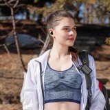 Bluetooth TWS Wasserdichte Kopfh&ouml;rer mit Solarpanel und 2500mAh Powerbank BH-T05 - Schwarz