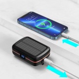 Bluetooth TWS Wasserdichte Kopfh&ouml;rer mit Solarpanel und 2500mAh Powerbank BH-T05 - Schwarz