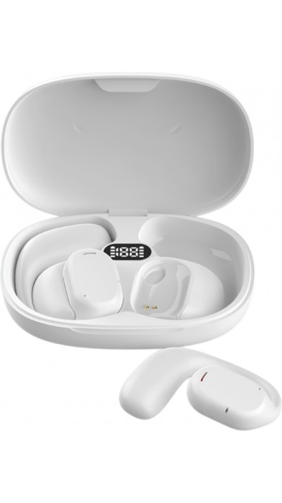 NEEXXT X27 Drahtlose Sportkopfh&ouml;rer mit Luftleitung TWS/OWS stabiler und bequemer Halt - Weiss