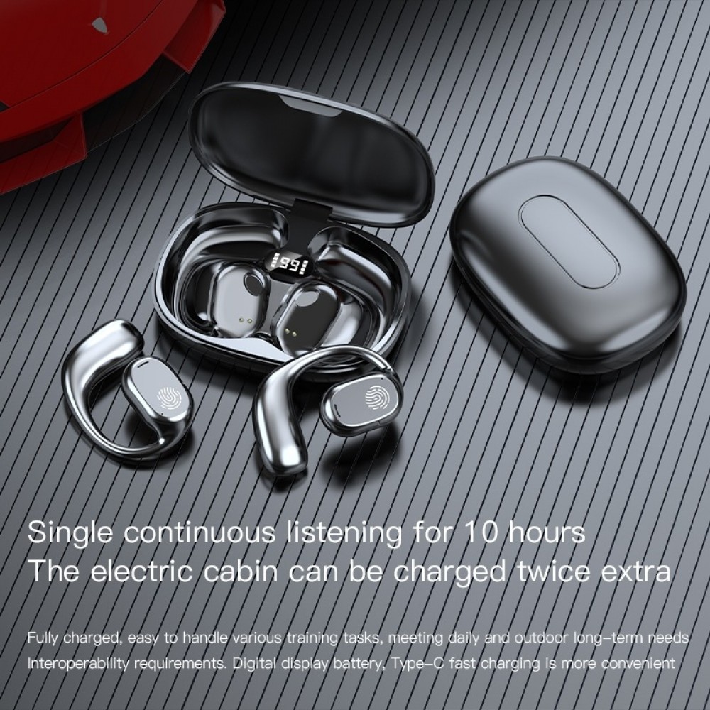 NEEXXT X27 Drahtlose Sportkopfh&ouml;rer mit Luftleitung TWS/OWS stabiler und bequemer Halt - Weiss