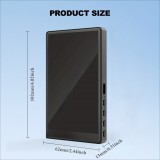 Vlogging- und Selfie-Bildschirm (4 Zoll) f&uuml;r Smartphone mit wiederaufladbarem MagSafe-Akku - Schwarz